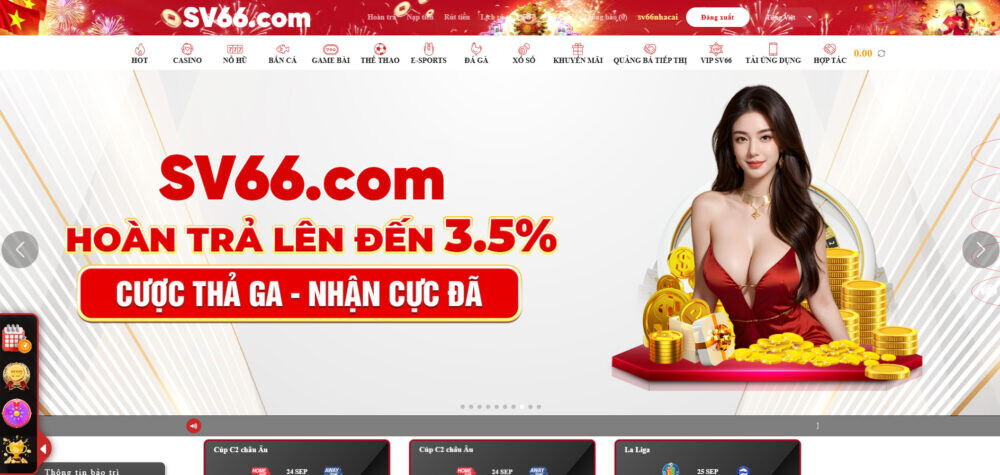 Giao diện nhà cái SV66